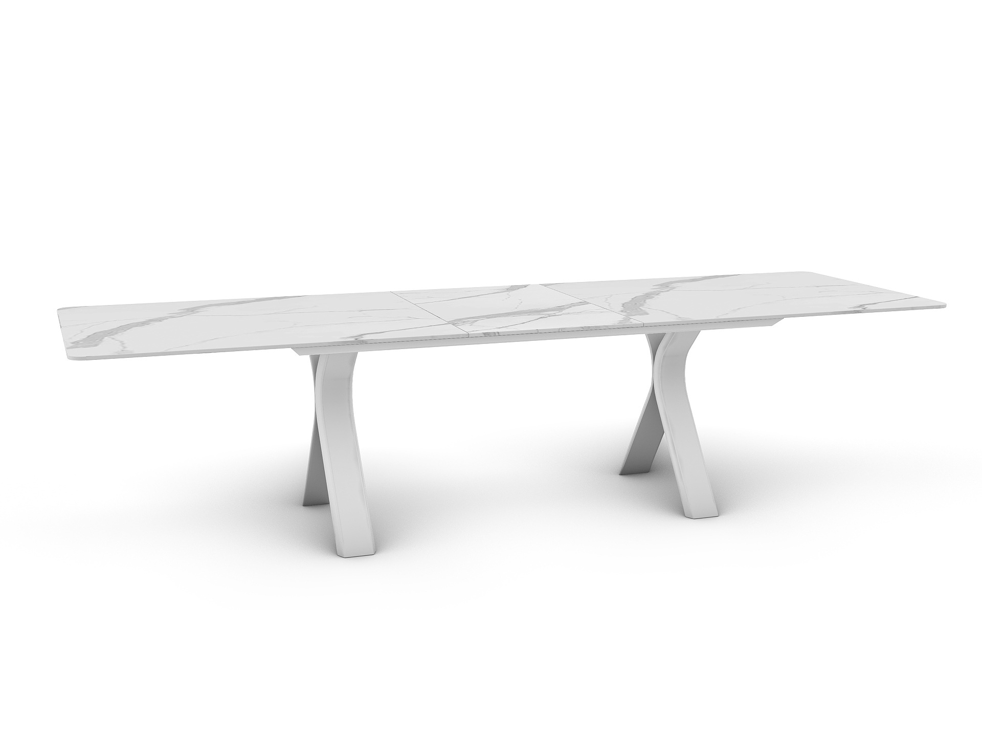 Carson jedálenský stôl biely 240-300 cm