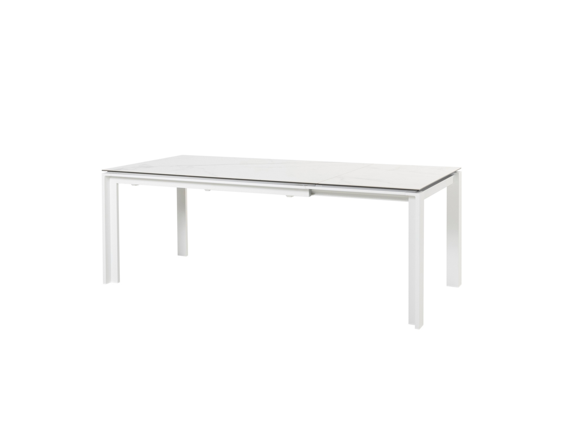 E-shop Optimum jedálenský stôl biely 160-280 cm