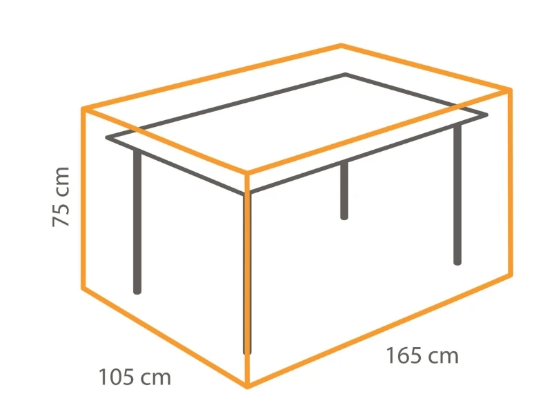 Ochranná plachta na stôl 165x105 cm