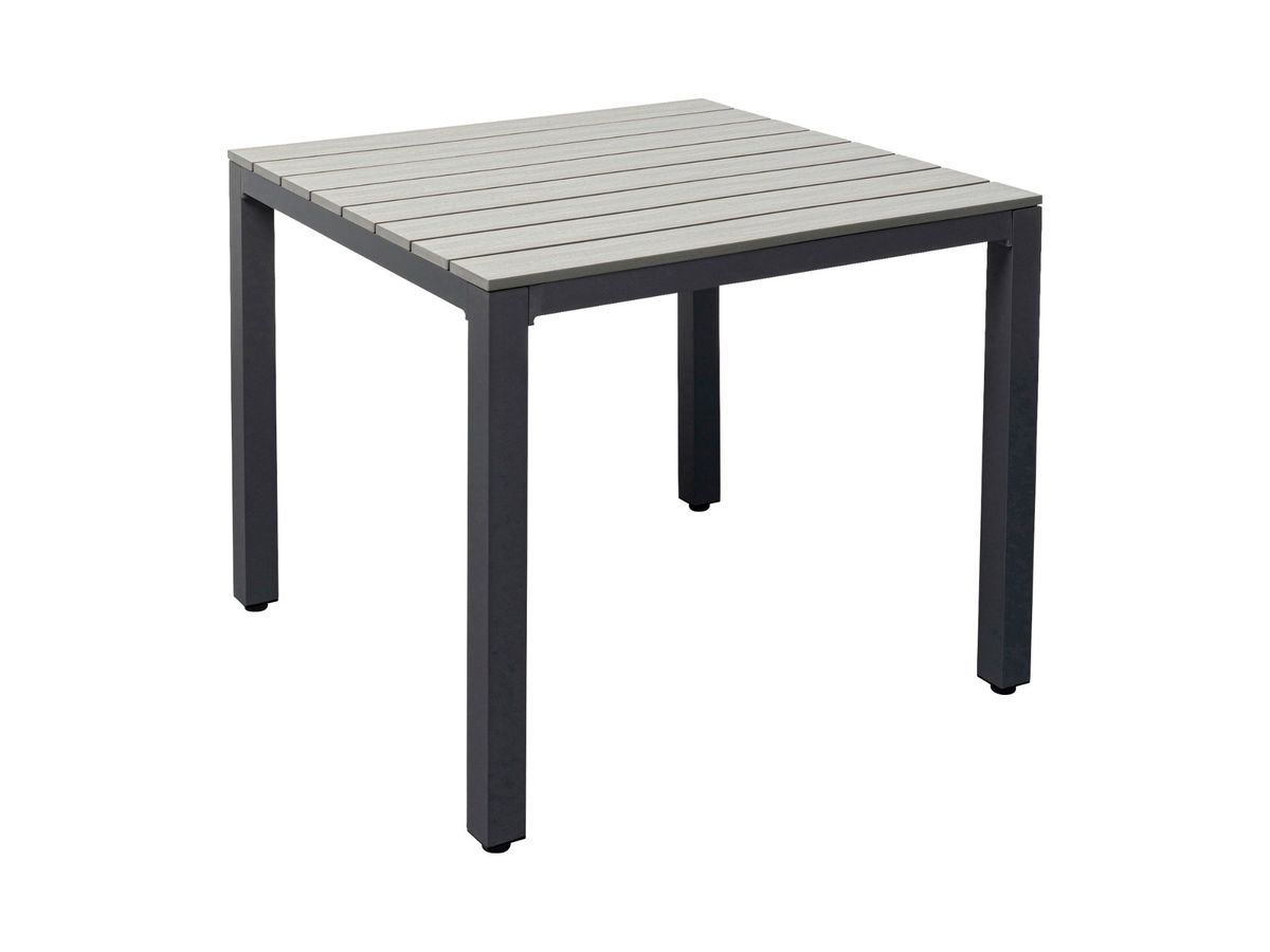 Sorrento záhradný jedálenský stôl sivý 80x80 cm